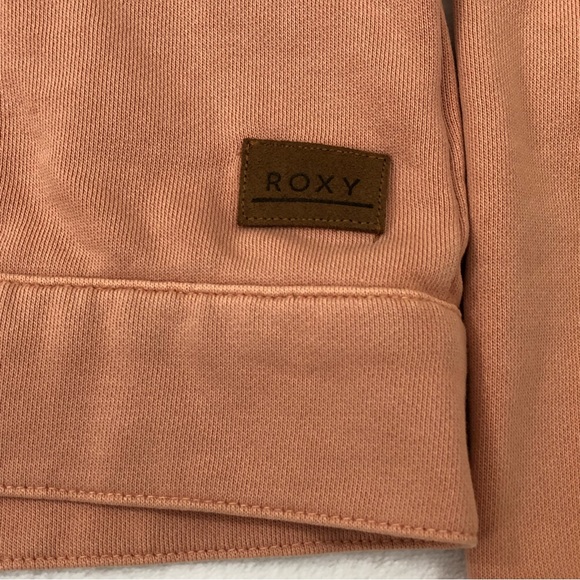 Roxy Snowboards Peach Pink Pocket Front Snap Button Up Hooded Jacket Womens XS. - Picture 2 of 7